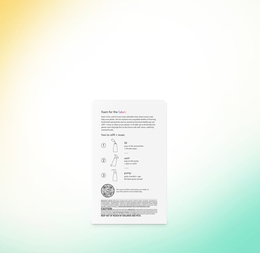 pěnivé mytí rukou koncentráty startovací sada