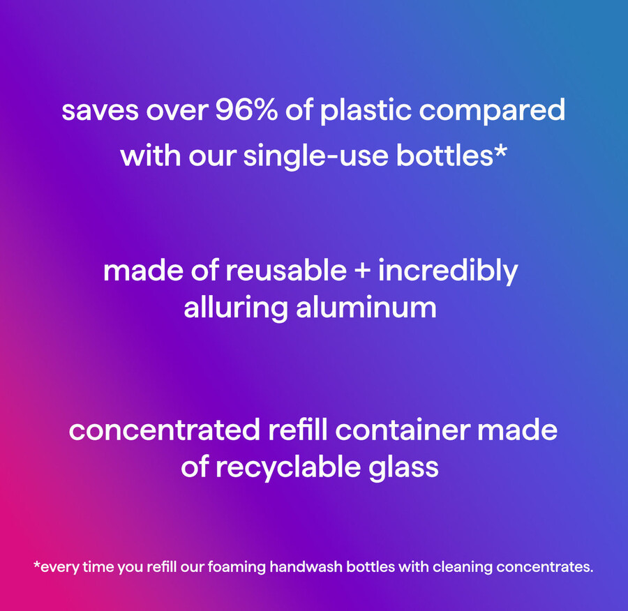 pěnivé mytí rukou koncentráty startovací sada